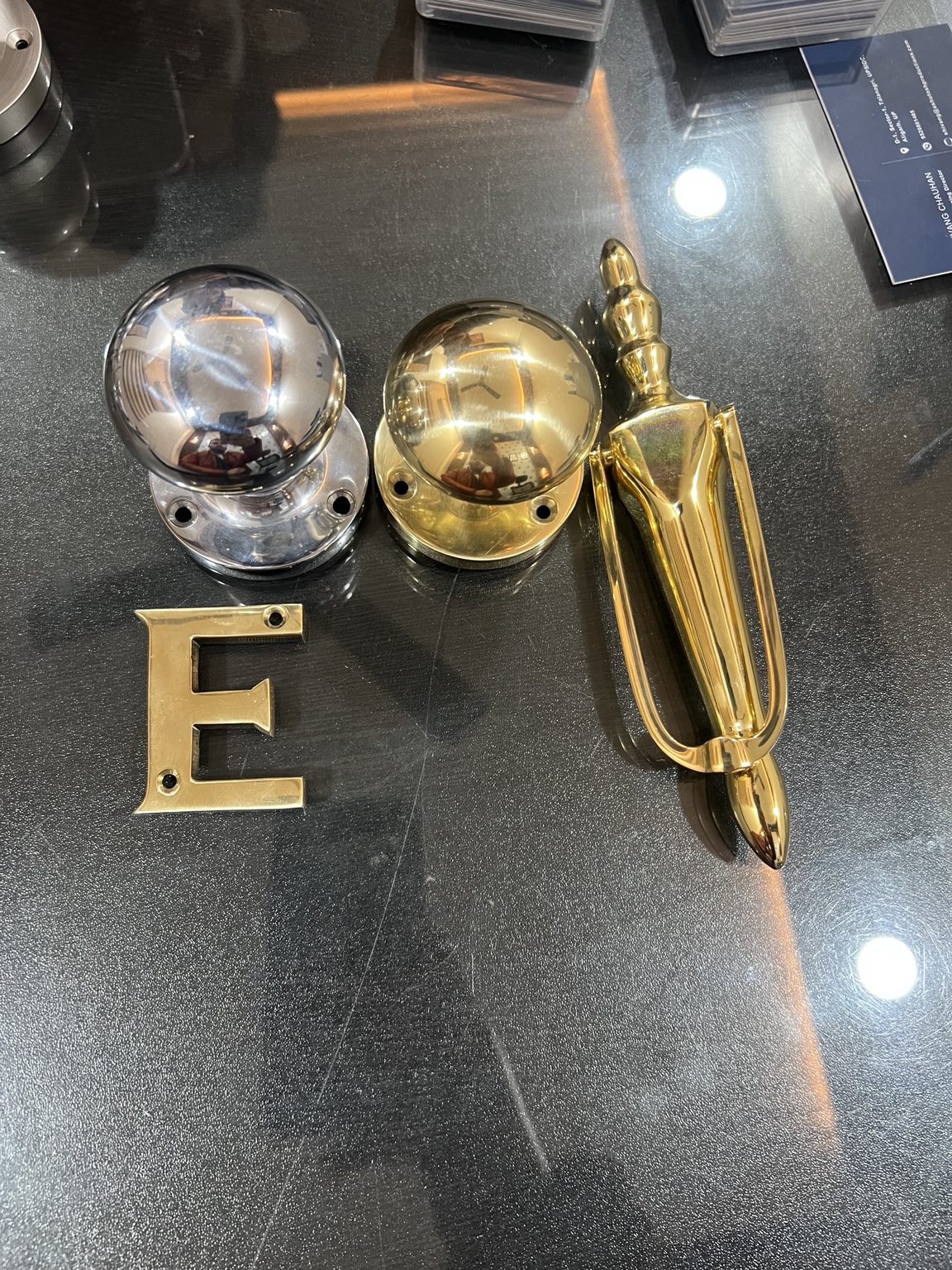 Polished export door accessories